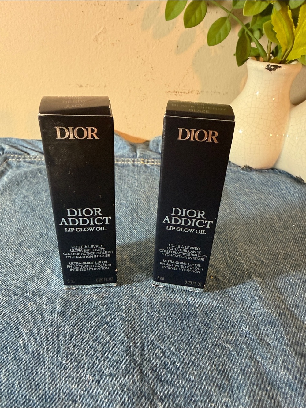 Dior Addict Lip Glow Oil Duo - Berry Juicy & Black Cherry Glaze
